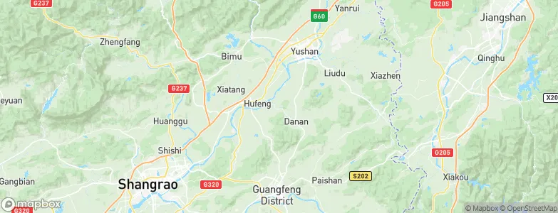 Hufeng, China Map