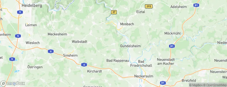 Hüffenhardt, Germany Map