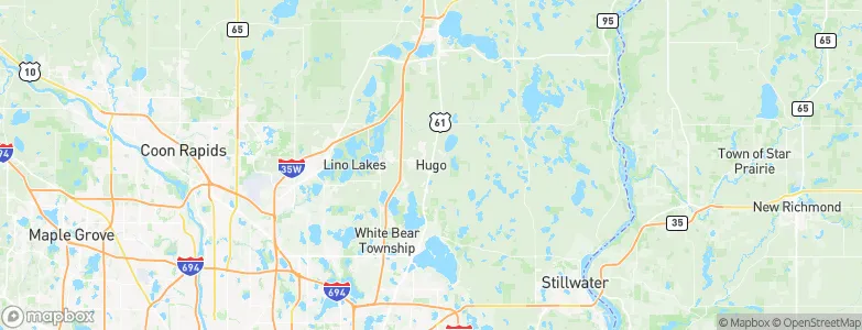 Hugo, United States Map