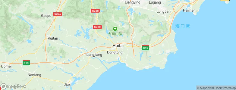 Huicheng, China Map