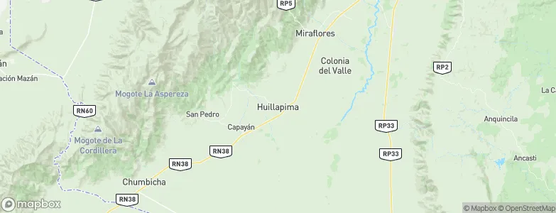 Huillapima, Argentina Map