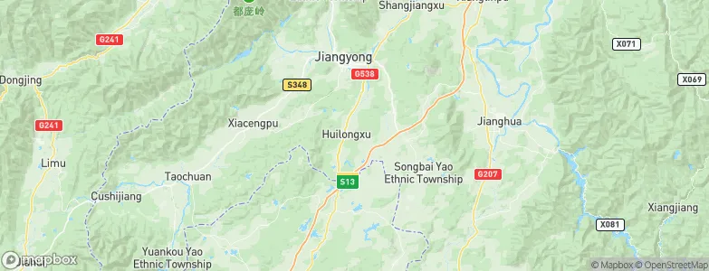 Huilongxu, China Map
