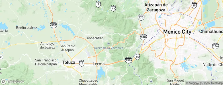 Huixquilucan de Degollado, Mexico Map