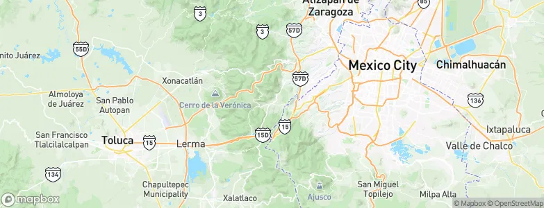Huixquilucan, Mexico Map