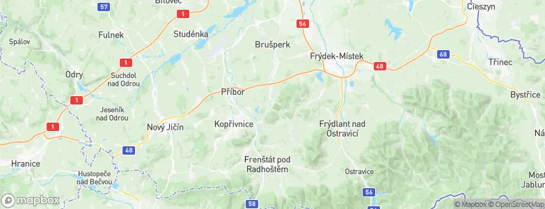Hukvaldy, Czechia Map
