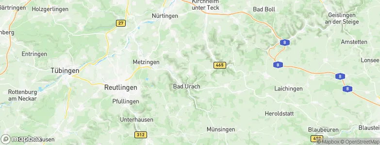 Hülben, Germany Map
