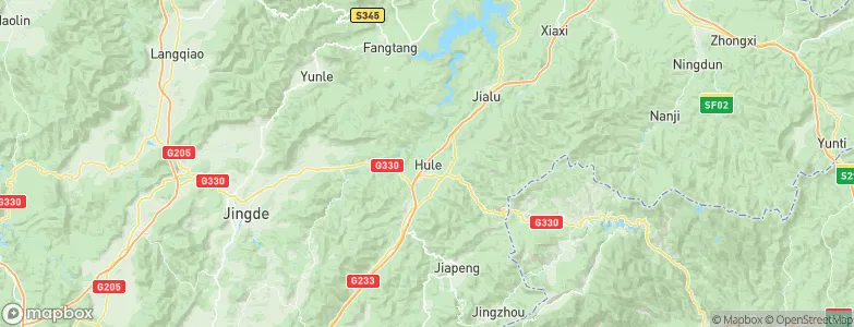 Hule, China Map