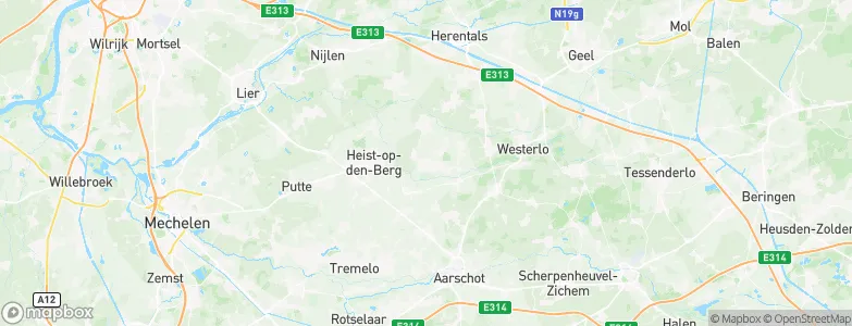 Hulshout, Belgium Map