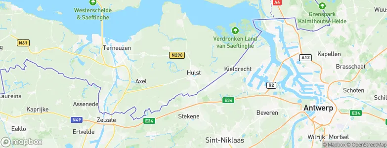 Hulst, Netherlands Map