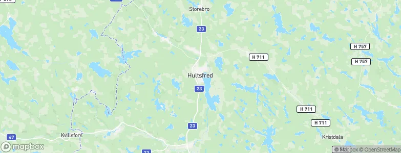 Hultsfred, Sweden Map