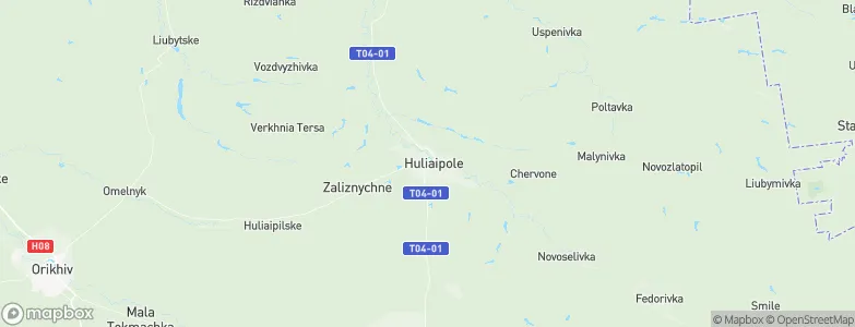 Hulyaypole, Ukraine Map
