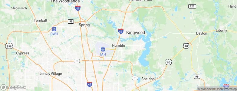 Humble, United States Map
