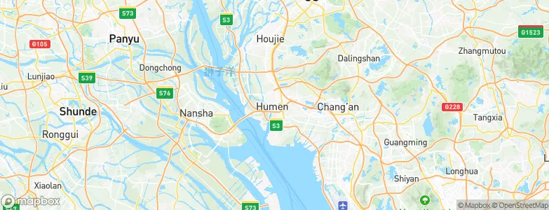 Humen, China Map
