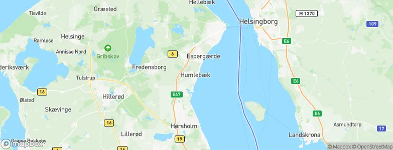 Humlebæk, Denmark Map