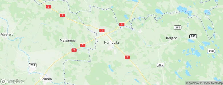 Humppila, Finland Map