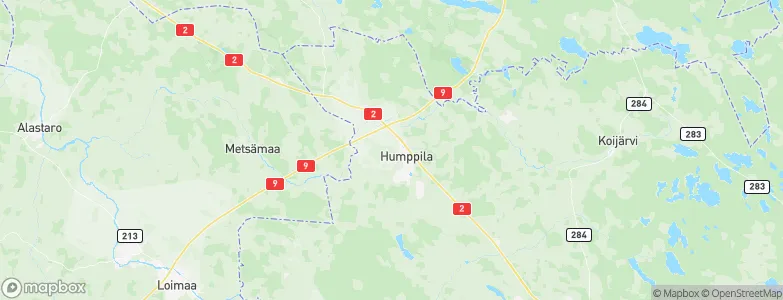 Humppila, Finland Map