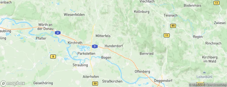 Hunderdorf, Germany Map