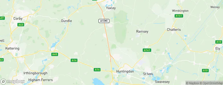 Huntingdonshire, United Kingdom Map