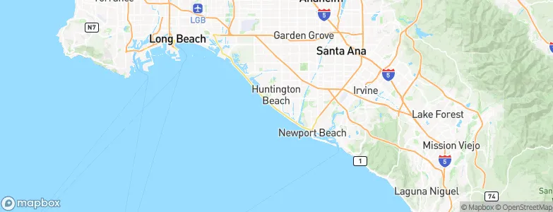 Huntington Beach, United States Map