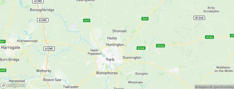 Huntington, United Kingdom Map