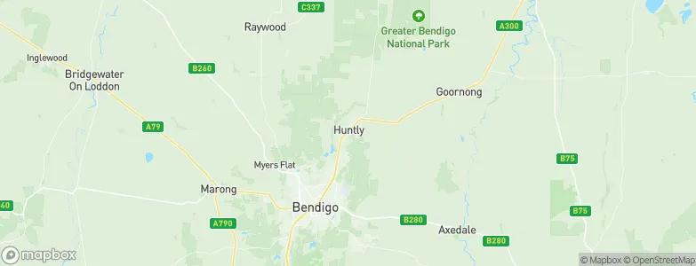 Huntly, Australia Map