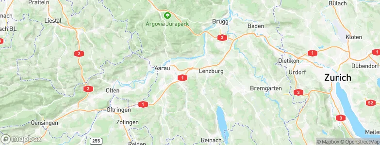 Hunzenschwil, Switzerland Map