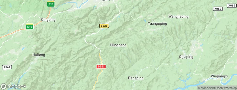 Huochang, China Map