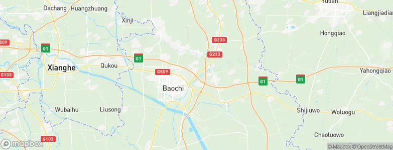 Huogezhuang, China Map
