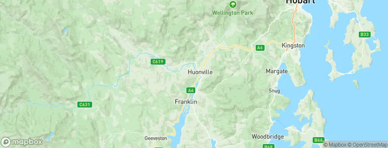 Huonville, Australia Map