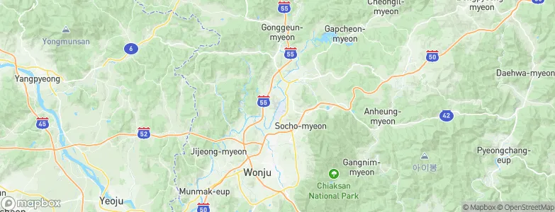 Hup’yŏng, South Korea Map
