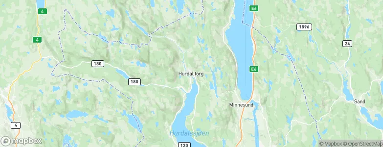 Hurdal, Norway Map
