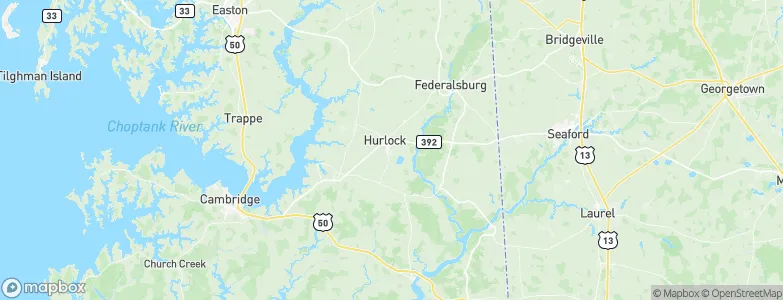 Hurlock, United States Map