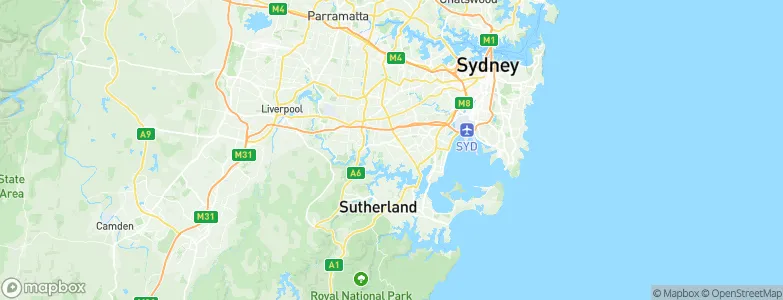 Hurstville, Australia Map