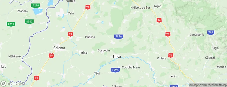 Husasău de Tinca, Romania Map