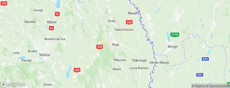 Huşi, Romania Map