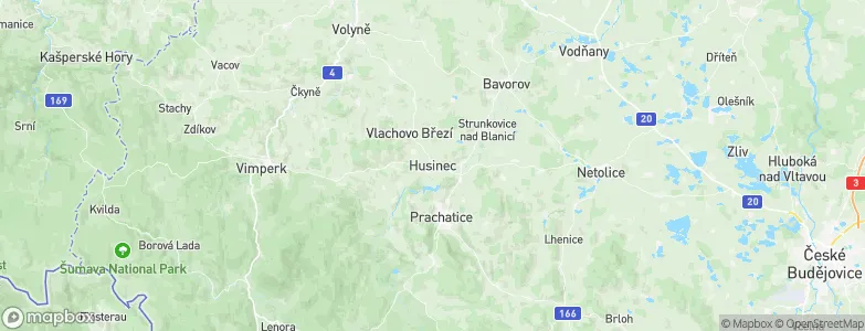 Husinec, Czechia Map