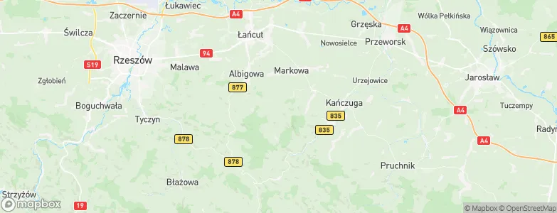 Husów, Poland Map