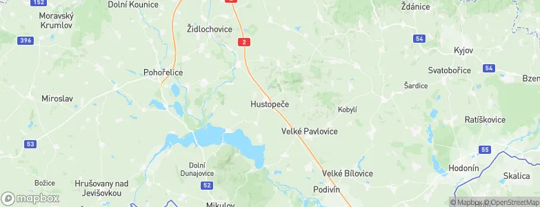 Hustopeče, Czechia Map