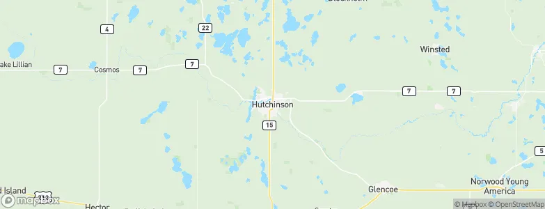 Hutchinson, United States Map