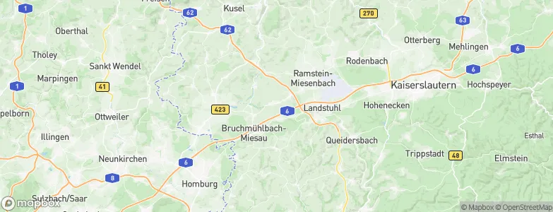 Hütschenhausen, Germany Map
