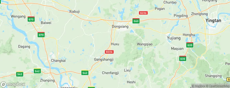 Huxu, China Map