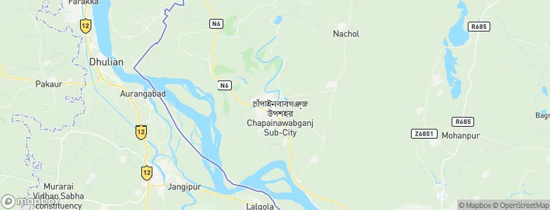 Huzrāpur, Bangladesh Map