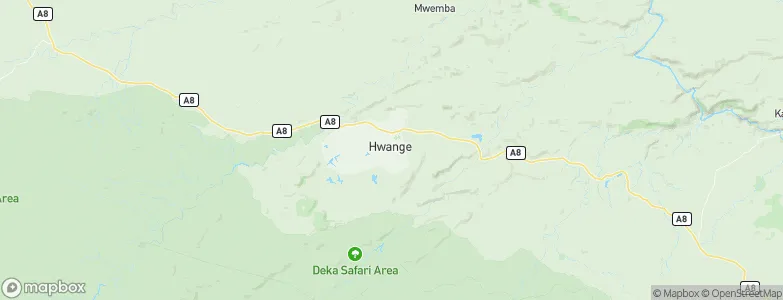 Hwange, Zimbabwe Map