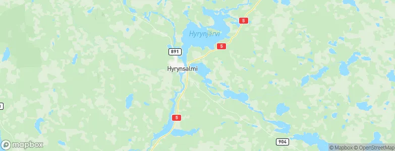 Hyrynsalmi, Finland Map