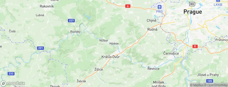 Hýskov, Czechia Map