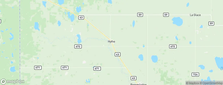 Hythe, Canada Map