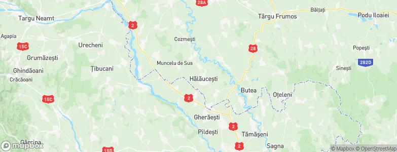 Hălăuceşti, Romania Map