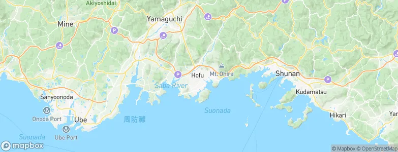 Hōfu, Japan Map