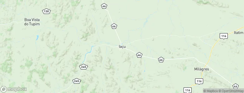 Iaçu, Brazil Map