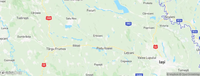 Iaşi, Romania Map